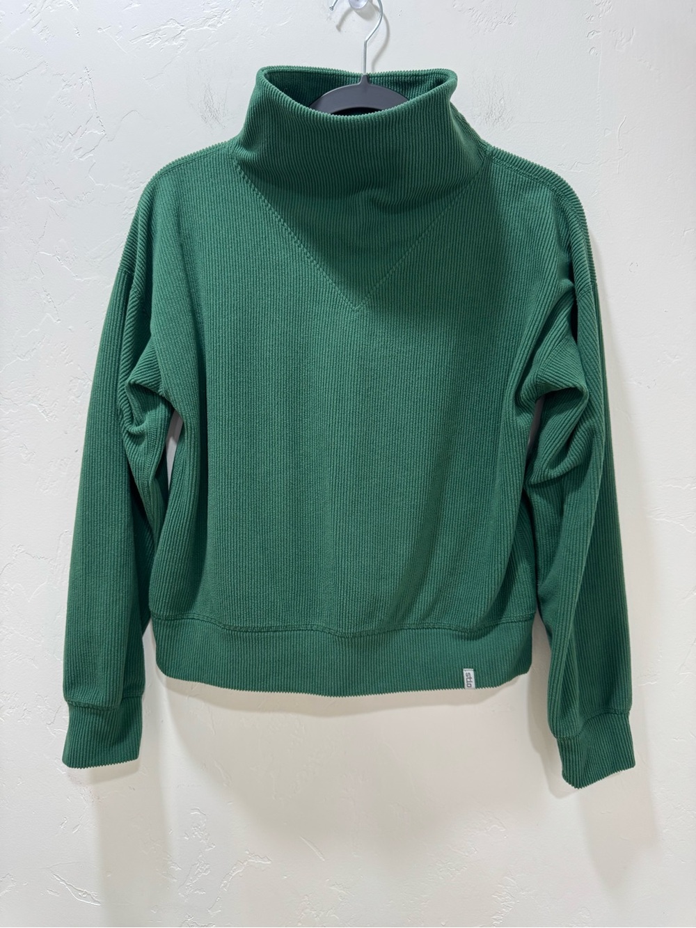 Stio Turpin Fleece Mockneck Women's XS Mid/Dark Forest Green Shirt Sweater